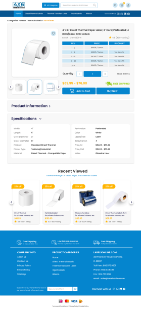 4x6Labels.com Website Design Contest (not a logo contest) entry by MosaLancer