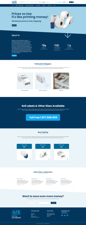 4x6Labels.com Website Design Contest (not a logo contest) entry by 3394studio