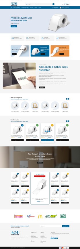 4x6Labels.com Website Design Contest (not a logo contest) entry by yasin