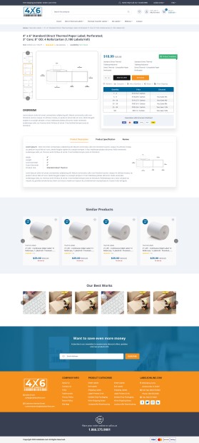 4x6Labels.com Website Design Contest (not a logo contest) entry by yasin