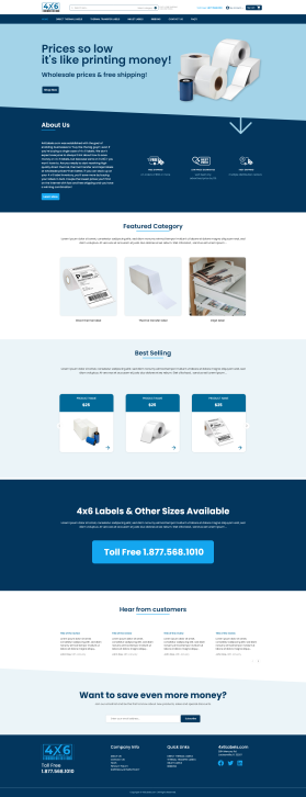 4x6Labels.com Website Design Contest (not a logo contest) entry by 3394studio