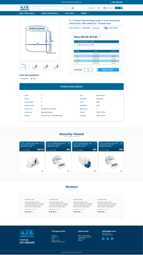 4x6Labels.com Website Design Contest (not a logo contest) entry by 3394studio