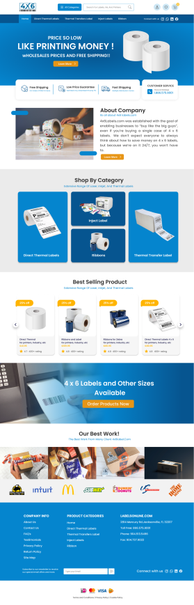 4x6Labels.com Website Design Contest (not a logo contest) entry by MosaLancer