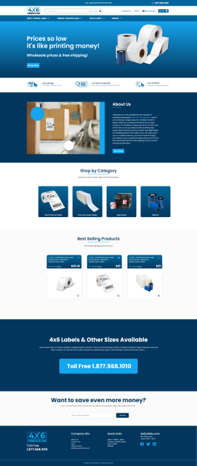 4x6Labels.com Website Design Contest (not a logo contest) entry by 3394studio