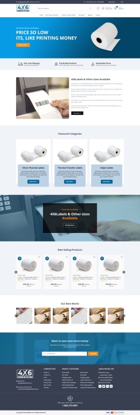 4x6Labels.com Website Design Contest (not a logo contest) entry by yasin