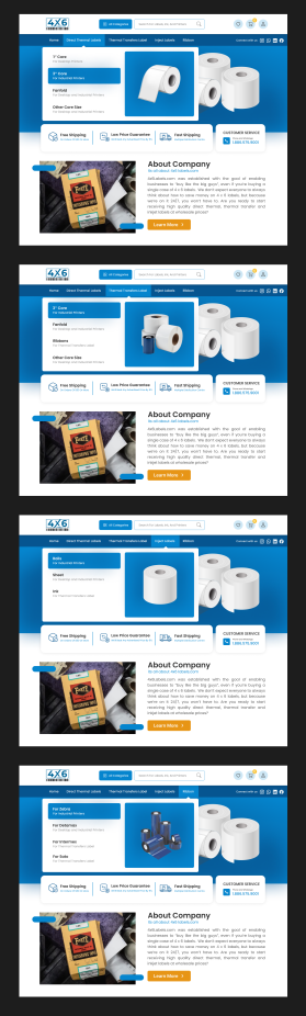 4x6Labels.com Website Design Contest (not a logo contest) entry by MosaLancer