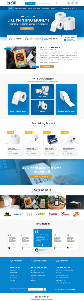 4x6Labels.com Website Design Contest (not a logo contest) entry by MosaLancer