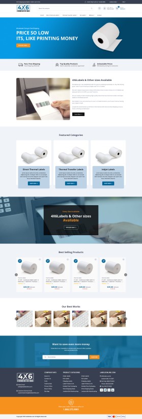 4x6Labels.com Website Design Contest (not a logo contest) entry by yasin