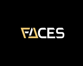 FACES with 77 integrated inside the word itself entry by iosiconsdesign