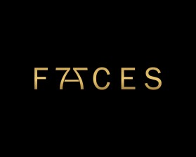 FACES with 77 integrated inside the word itself entry by Tal