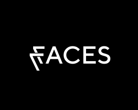 FACES with 77 integrated inside the word itself entry by iosiconsdesign