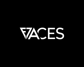 FACES with 77 integrated inside the word itself entry by iosiconsdesign