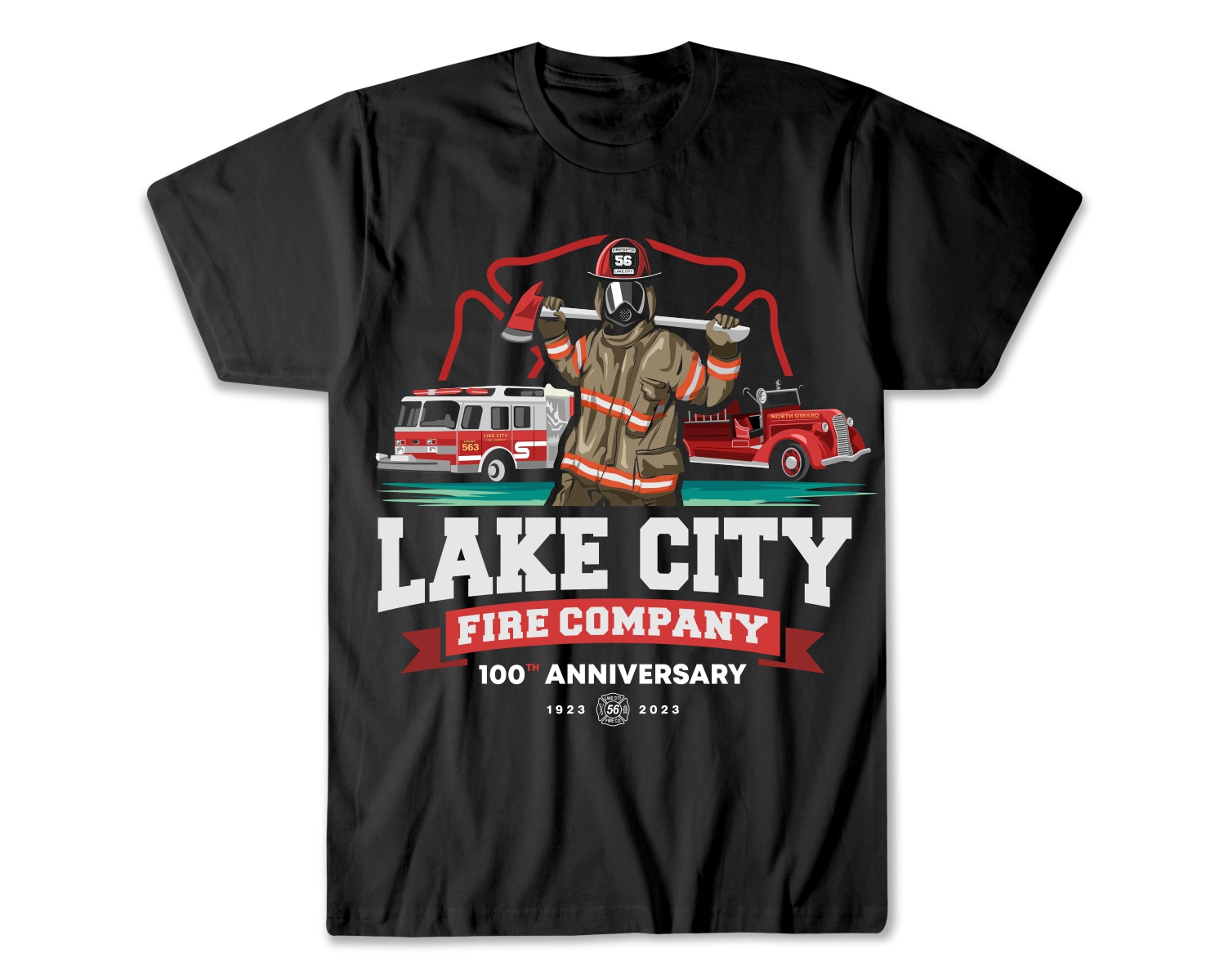 T-Shirt Design for Lake City Fire Company