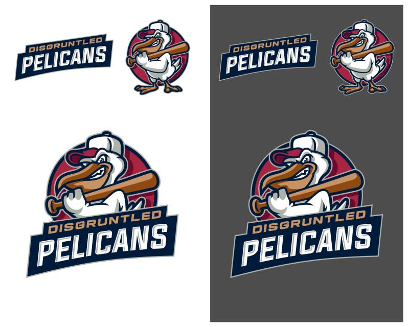 Mascot Design for Disgruntled Pelicans