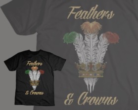 Winning entry: Feathers and Crowns Apparel entry by Faisal amri mamuri