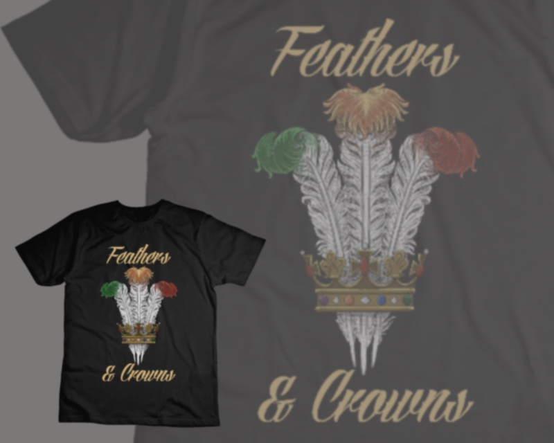 Logo Design for Feathers and Crowns Apparel