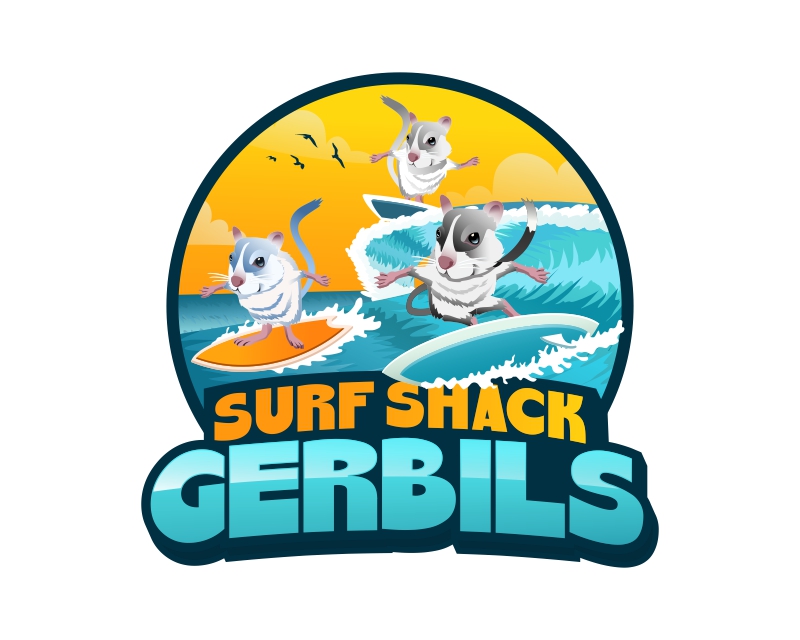 Logo Design for Surf Shack Gerbils