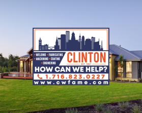 Yard sign design- Clinton www.cwfame.com entry by sella
