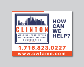 Yard sign design- Clinton www.cwfame.com entry by Jheebsyn 