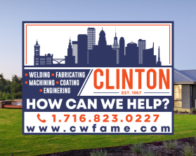 Yard sign design- Clinton www.cwfame.com entry by sella