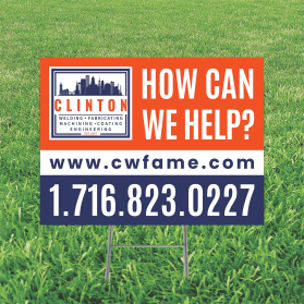 Yard sign design- Clinton www.cwfame.com entry by P.5