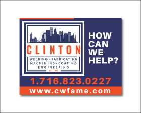 Yard sign design- Clinton www.cwfame.com entry by Jheebsyn 