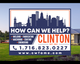 Yard sign design- Clinton www.cwfame.com entry by sella