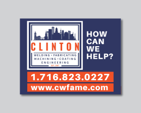 Yard sign design- Clinton www.cwfame.com entry by Jheebsyn 