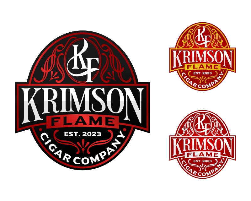 Logo Design for Krimson Flame Cigar Company (Co.)
