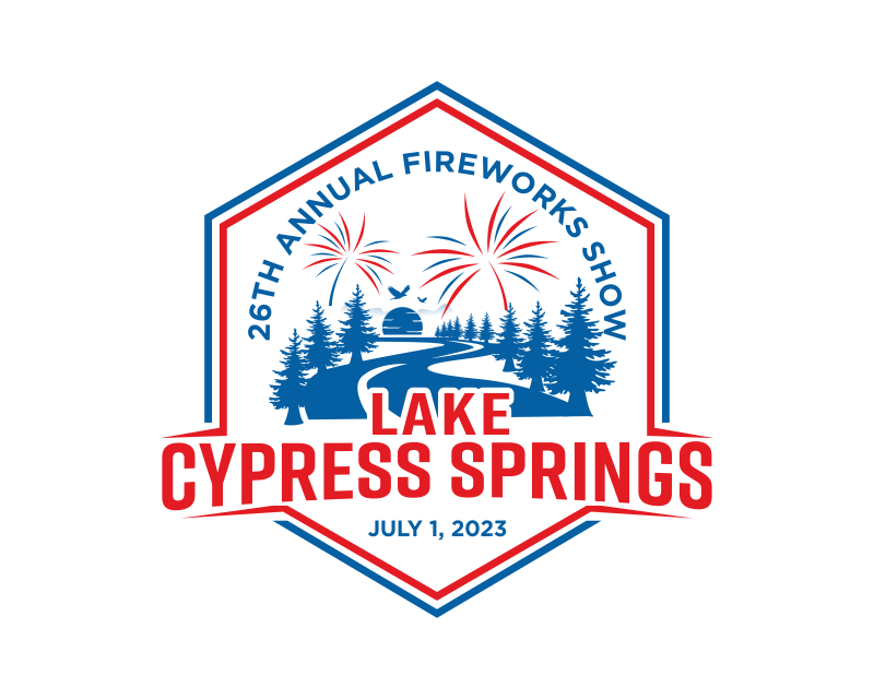 Logo Design for Lake Cypress Springs 26th Annual Fireworks Show