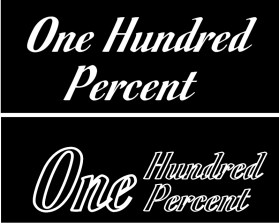 One Hundred Percent entry by Viji