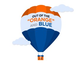 Out of the “orange” and Blue entry by Adam