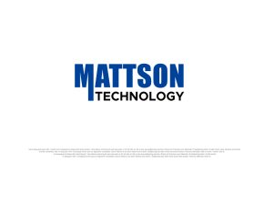 Mattson Technology entry by sajuddin khan