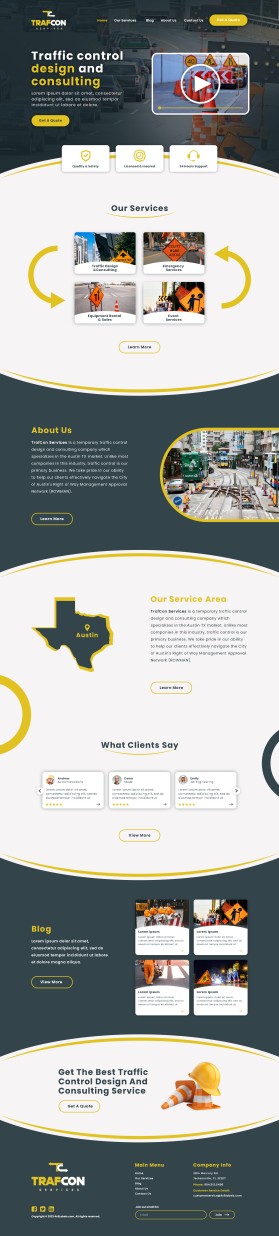 Winning entry: TrafCon Services entry by SplashBucket