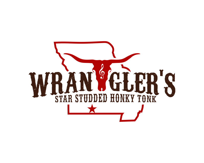 Logo Design for Wrangler's Star Studded Honky Tonk