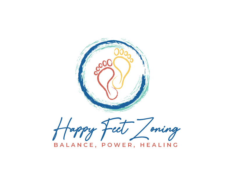Logo Design for Happy Feet Zoning