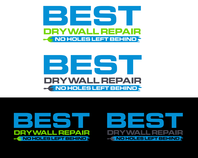 Logo Design for Best Drywall Repair, website is bestdrywallrepair.com