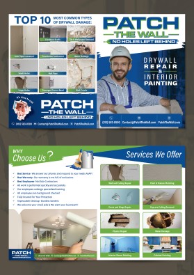 Brochure Design Entry 3170776 submitted by tommySub80 to the contest for Patch The Wall run by rtooley