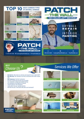 Brochure Design Entry 3170368 submitted by tommySub80 to the contest for Patch The Wall run by rtooley