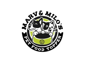 Winning entry: Marv & Milo's Pet Food Topper entry by DEDUDER