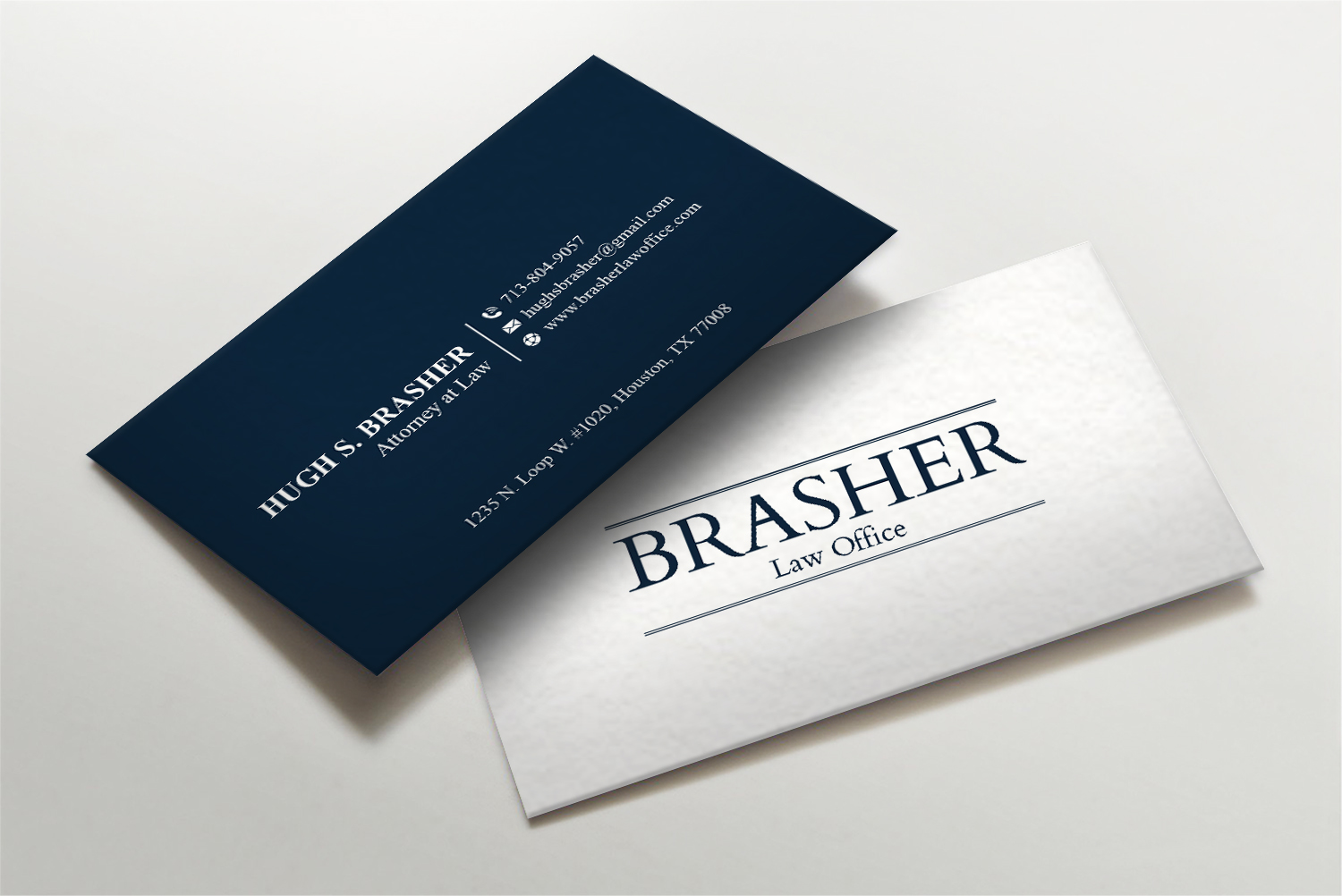 Business Card & Stationery Design for Brasher Law, PC