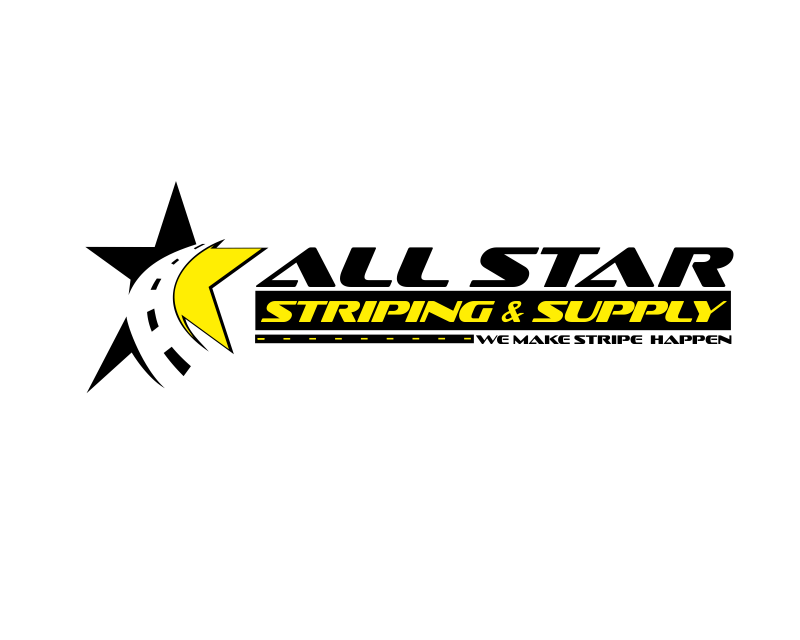 Logo Design for All Star Striping & Supply
