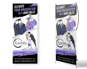 Banner Ad Design Entry 3196931 submitted by Armchtrm to the contest for Indelibles run by nsargunam