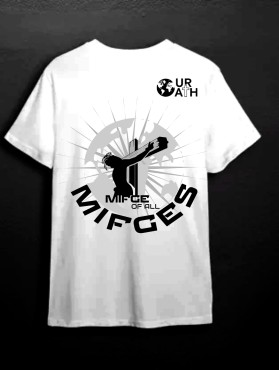 Jesus on the Cross inspired tee shirt design  for Our Oath entry by Caddy King