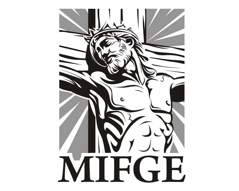 Graphic Design for Jesus on the Cross inspired tee shirt design  for Our Oath