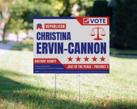 Political Campaign Yard Sign entry by samakita