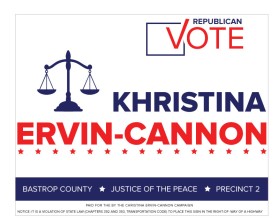 Political Campaign Yard Sign entry by Oxan