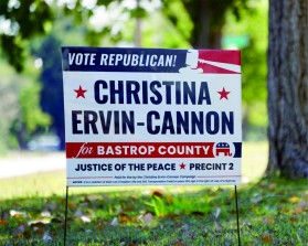 Winning entry: Political Campaign Yard Sign entry by Armchtrm