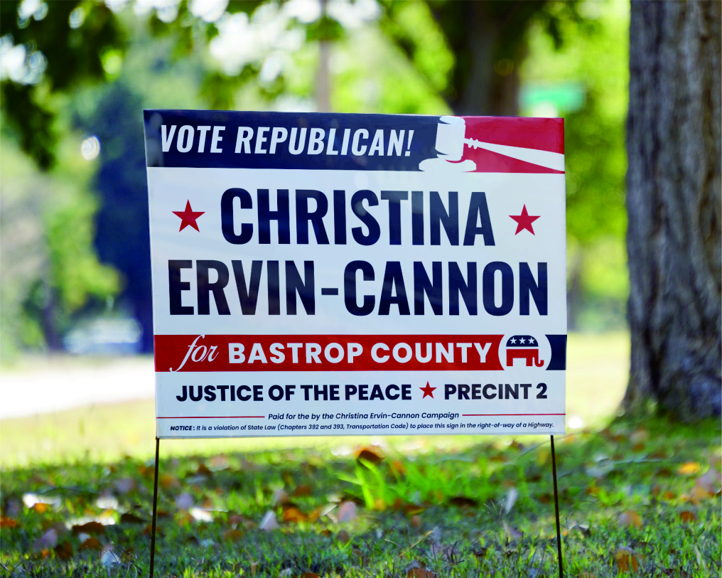 Graphic Design for Political Campaign Yard Sign