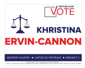 Political Campaign Yard Sign entry by Oxan